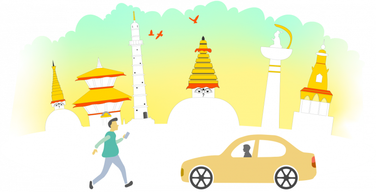 काठमाडौंमा मूभराइड ट्याक्सी सेवा