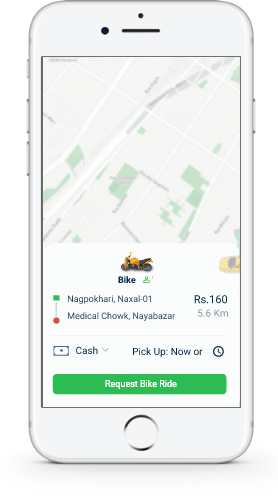Move ride sharing nepal bike , taxi, jeep.